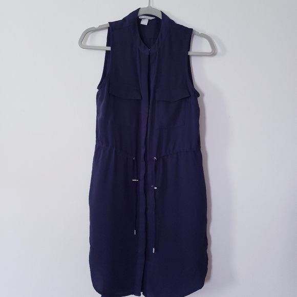 H&M Sleeveless Dress with pockets Size 2 - Picture 1 of 4